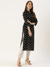 Black Triangle Printed Kurta