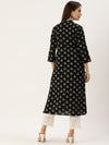Black Triangle Printed Kurta
