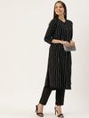 Black & White Striped Kurta