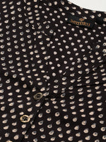 Black Printed Kurta