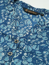 Blue Ethnic Motifs Printed Kurta