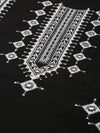 Black  Beige Chevron Printed Kurta
