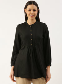Cadet Blue Band Collar Tunic