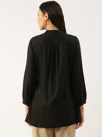 Cadet Blue Band Collar Tunic