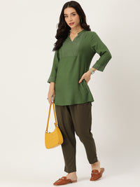 Olive Green Essential Pant