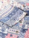 White Ethnic Motifs Printed A-line Princess Cut kurta