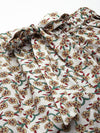Off White Floral Printed Sleepwear