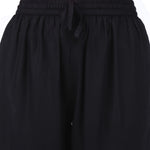 Black Pleated Regular Solid  Pencil Pants
