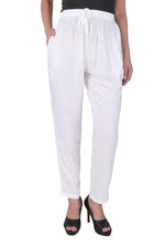 White Essential Pants