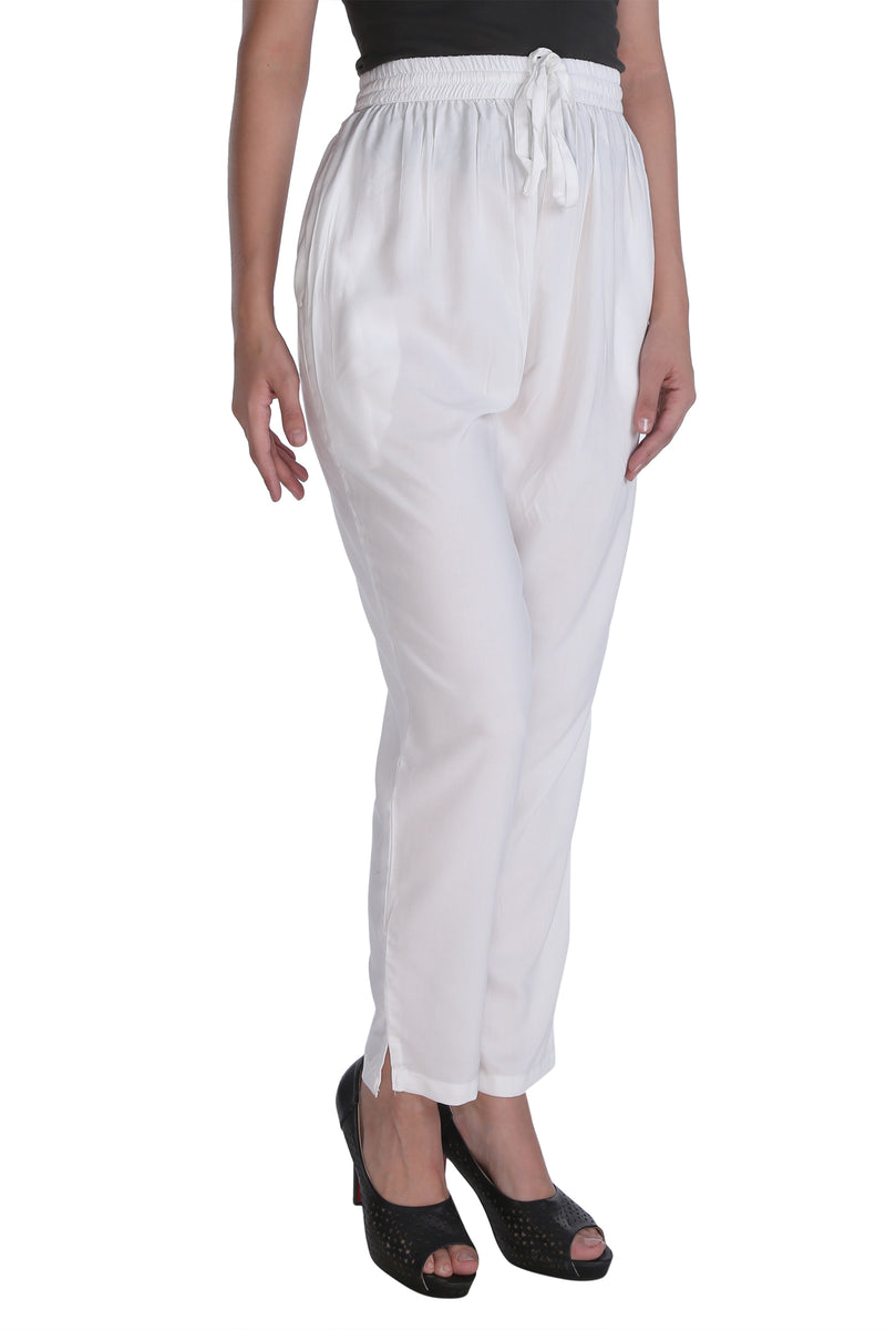 White Essential Pants