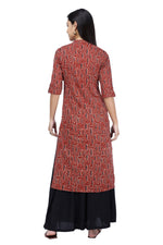 Red Printed Kurta